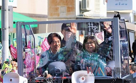 陪同王美惠車掃 賴清德驚訝喜見賴桑分身