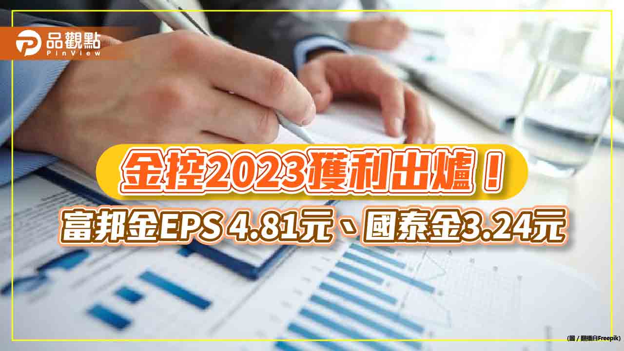 金控2023獲利一表看懂!富邦金、國泰金居冠亞軍 新光金唯一虧損