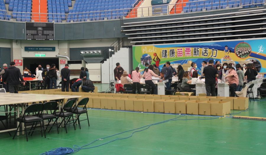 總統立委大選在即 苗縣選委會點領選票作業啟動
