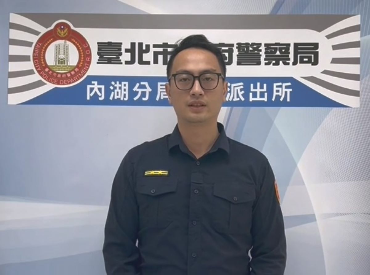 西湖派出所所長黃振綱說明。(記者薛秀蓮翻攝)