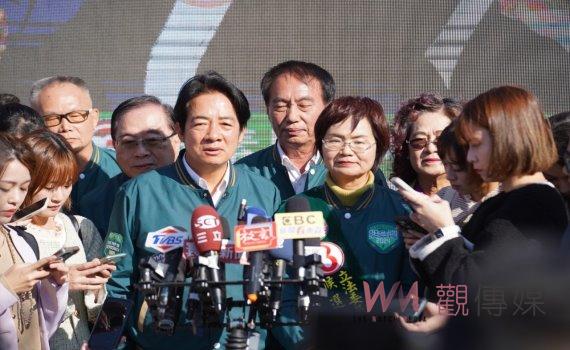 賴清德與陳素月車掃行動熱絡展開,民眾熱情歡迎凍蒜加油