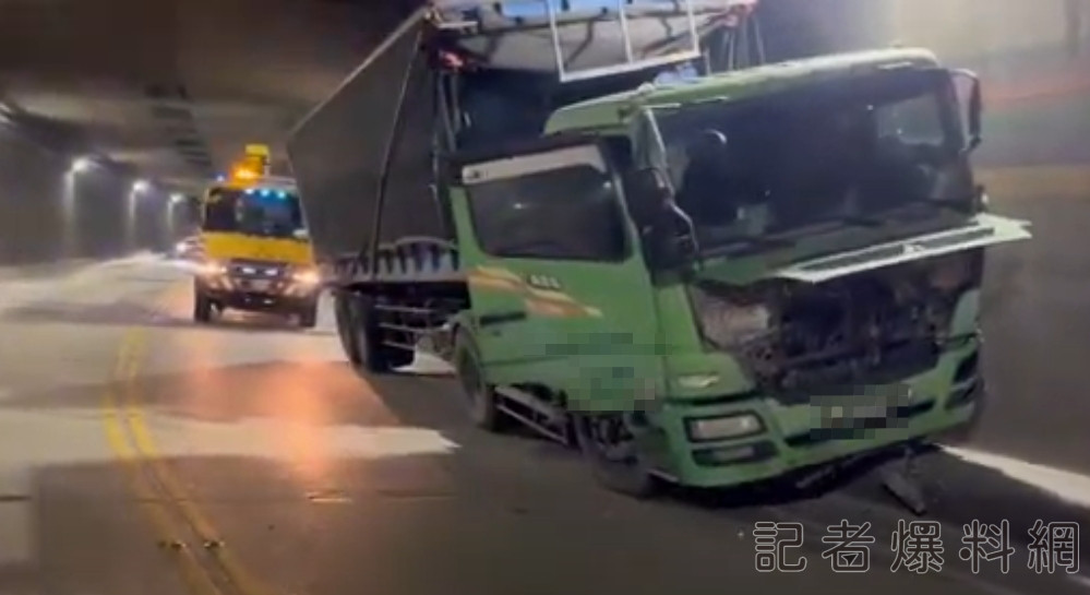 花蓮,砂石車,自撞,車禍