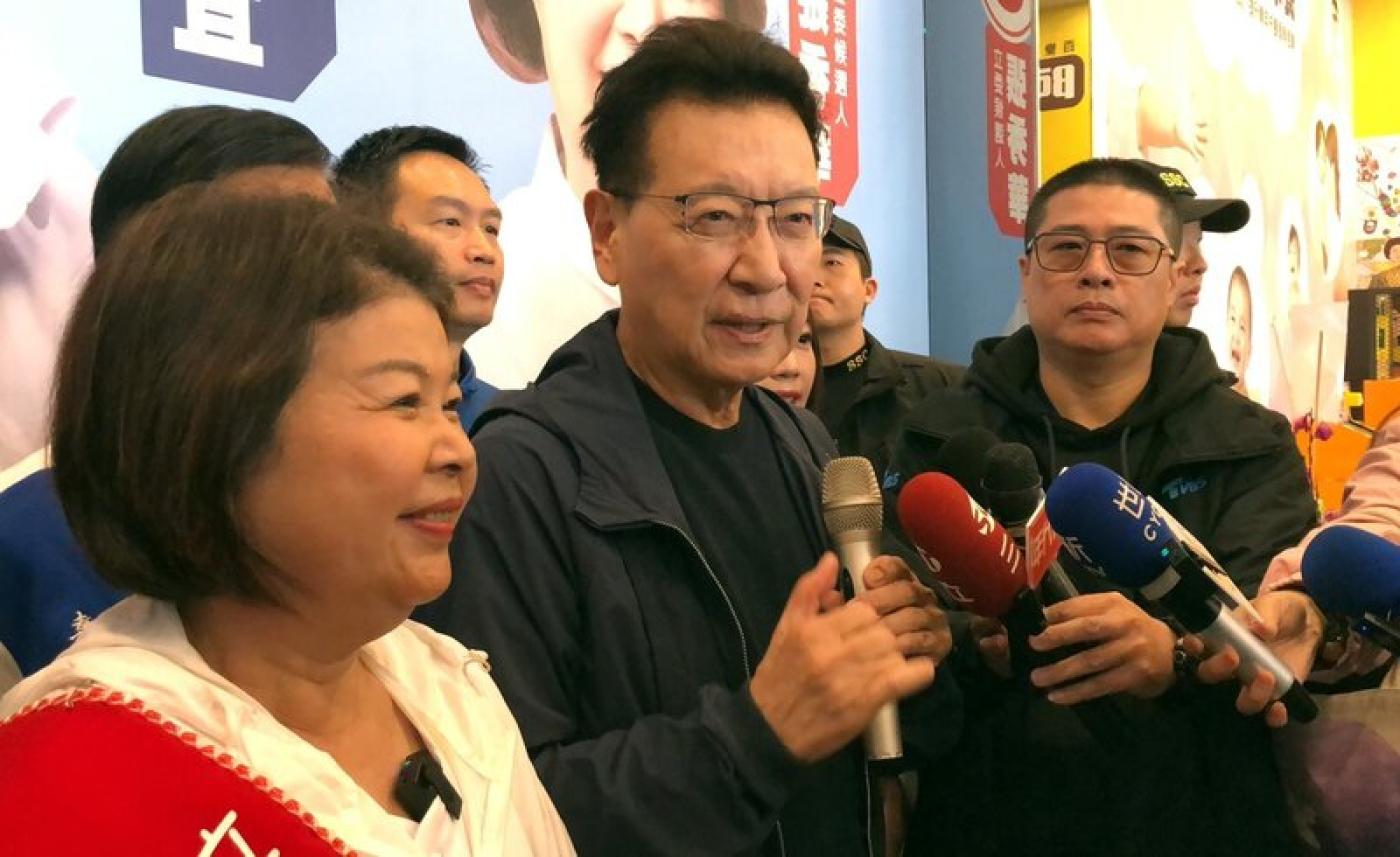 國民黨年輕世代喊話,趙少康最適合當黨主席。中央社資照