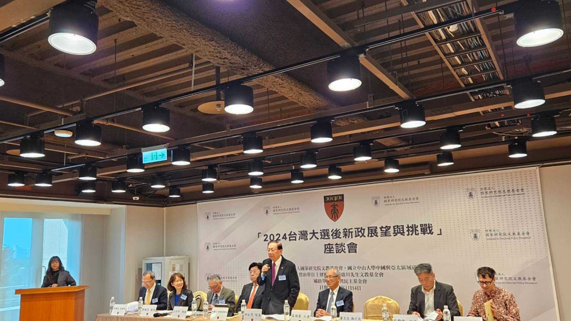 國策研究院董事長暨院長田弘茂14日在研討會中發表談話。王秋燕攝