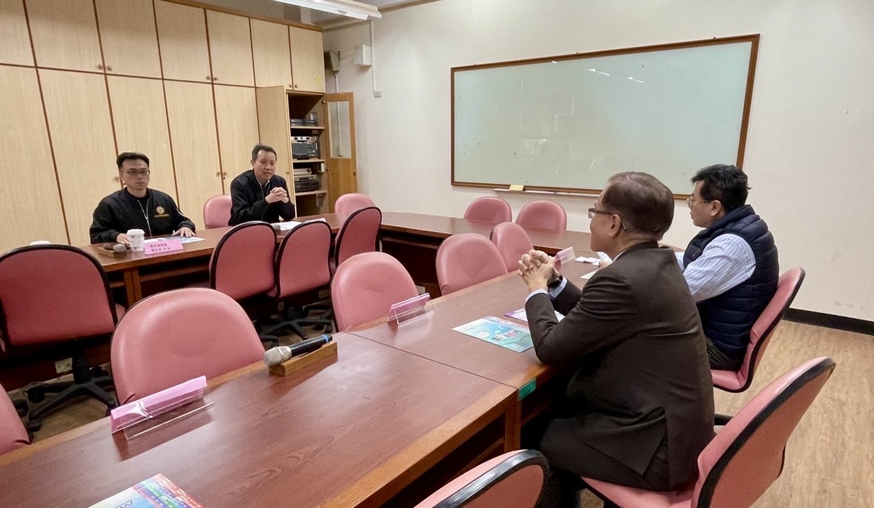 ▲為協助榮民及第二類退役官兵在就學、職訓及就業方面的需求，彰化縣榮民服務處造訪大葉大學，雙方就推動產學合作、產訓合作專案展開討論。（記者張溎壕攝）
