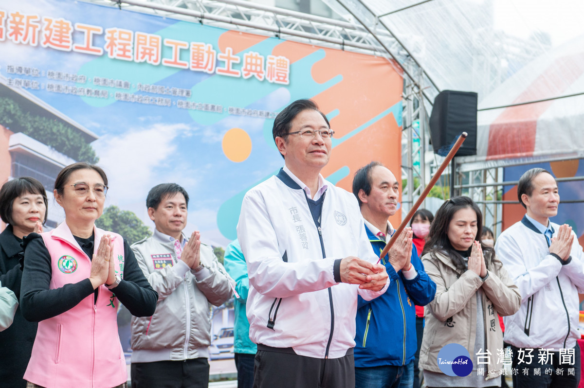 張市長祈求工程一切順利,且能夠如期如質完工。