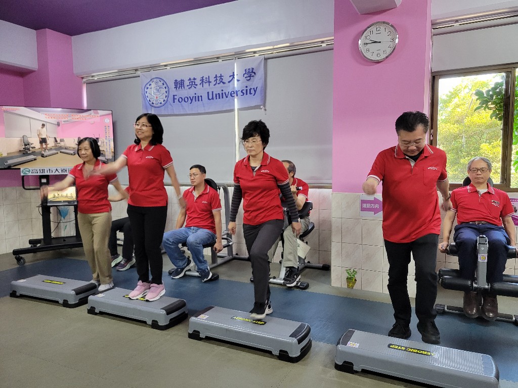 ▲輔英科大提倡輕適能自主運動,讓教職員工春節享”瘦”健康。(記者吳月惠攝)