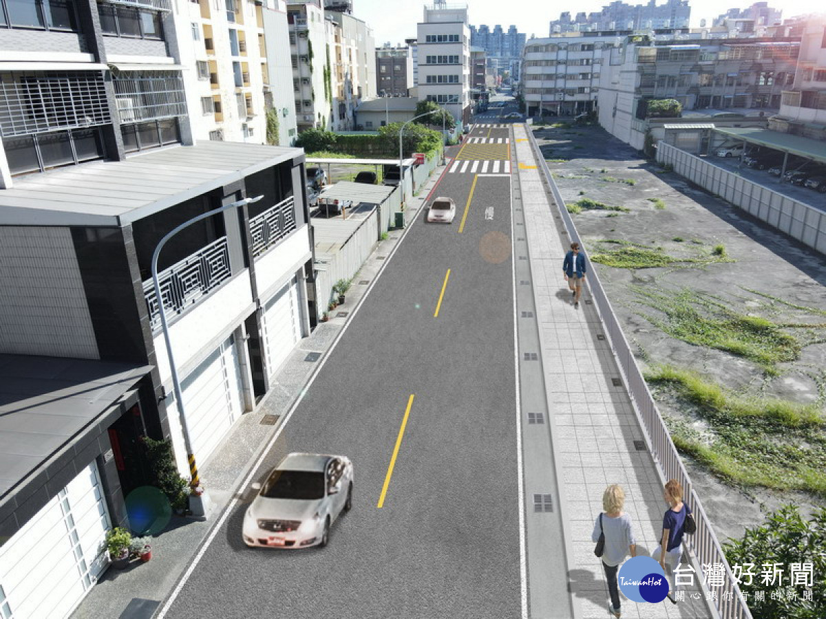 ▲過雄街完工模擬圖。