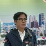 ▲陳其邁今（17）日針對泰勒絲確定不前進大巨蛋回應。（圖／記者金東天攝）