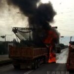 桃園,大園,砂石車,火燒車