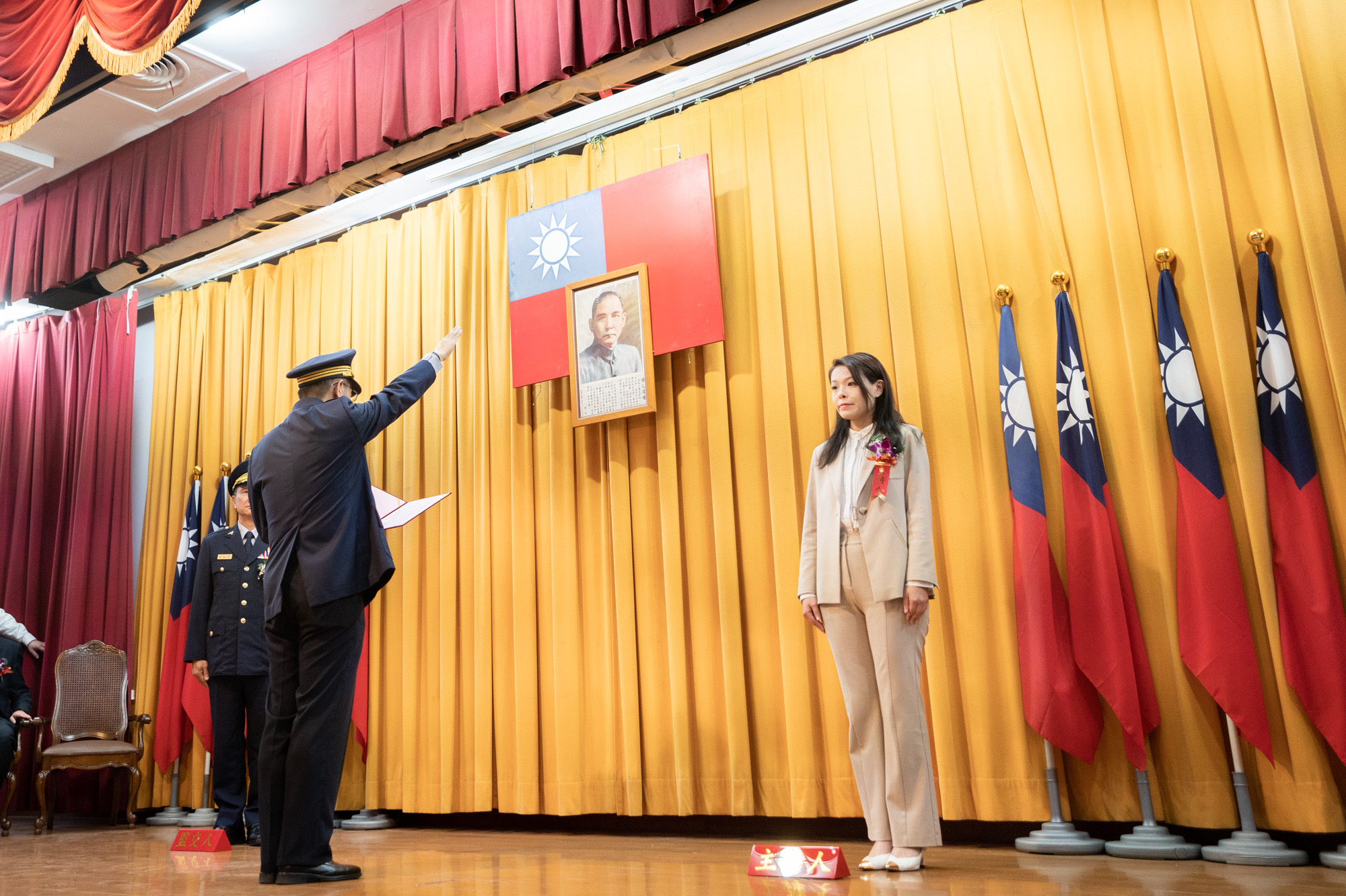 竹市新任警察局局長邱紹洲宣誓就職，（圖/記者林照東翻攝）