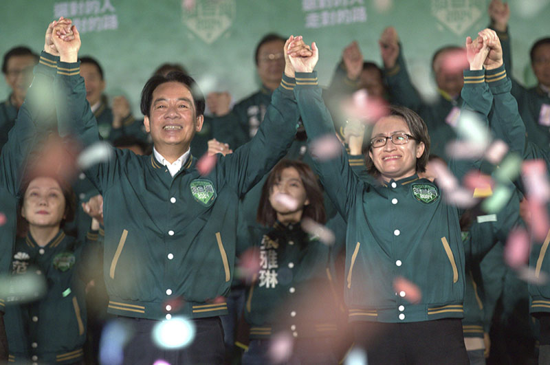 民進黨雖然贏得總統選舉,卻輸了立院多數席次