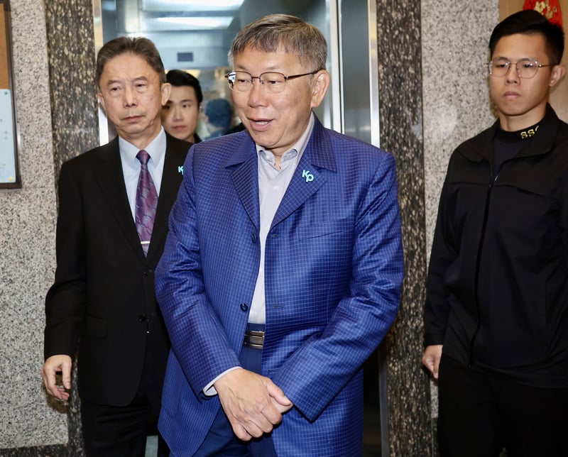 台灣民眾黨主席柯文哲18日表示,針對立院正副院長的選舉,已經提出想法。中央社