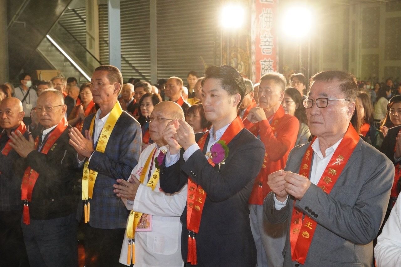 出席大巨蛋祈福儀式 蔣萬安期盼啟用順利成為城市新地標