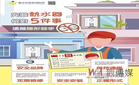 入冬最強寒流將來襲！中市消防局籲防範一氧化碳中毒