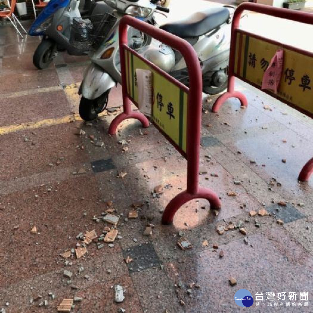 寒流發威大樓外牆磁磚要注意，桃建管處加強巡查。<br /><br /> 
