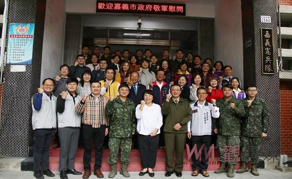 黃敏惠市長春節勞軍 感謝國軍堅守崗位守護人民