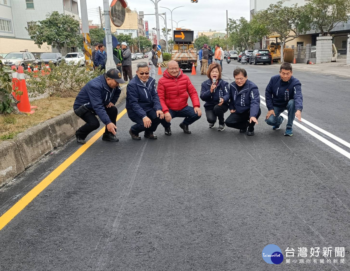 臺中市議長張清照爭取全面刨鋪清水區中山路