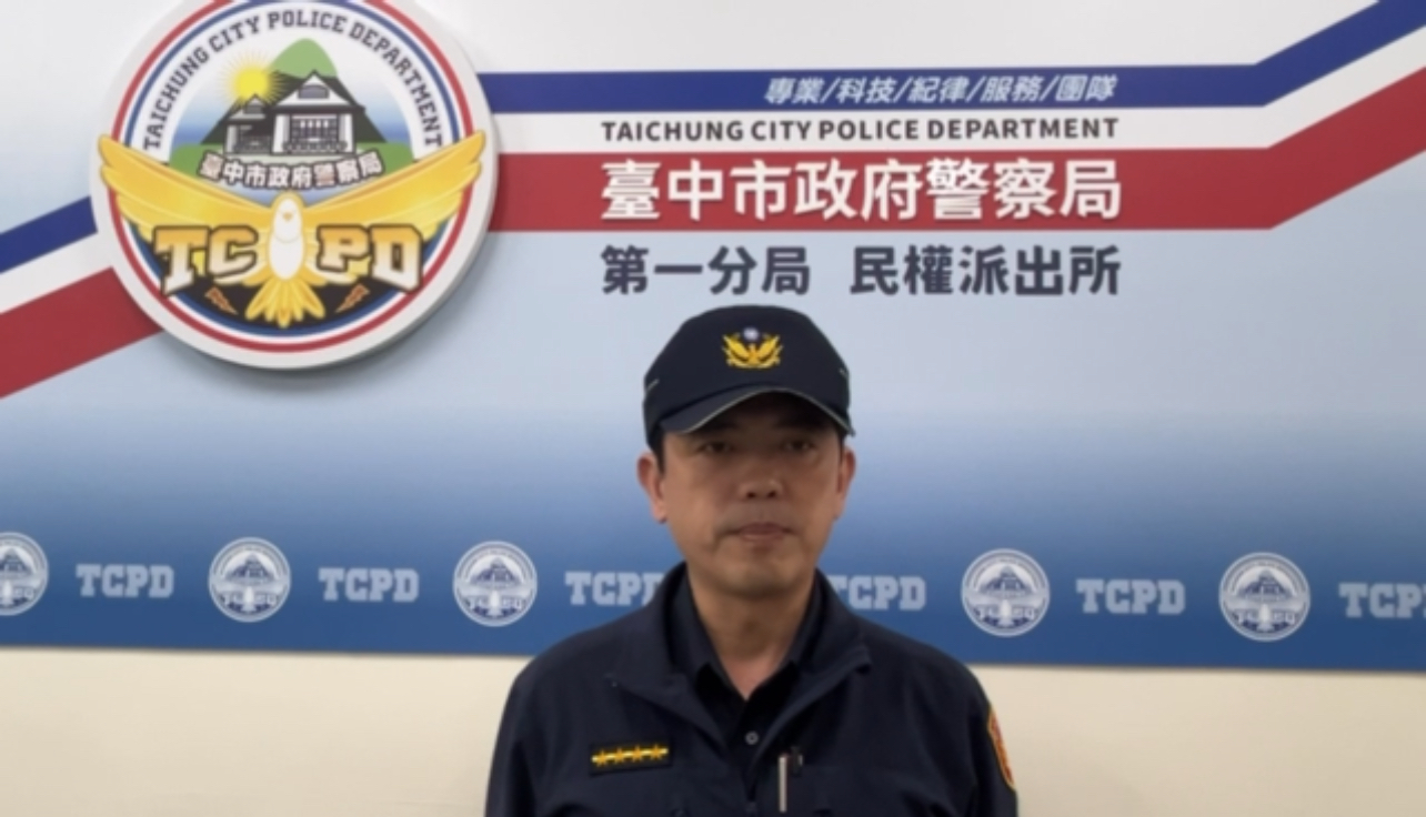 第一分局民權派出所副所長莊英傑。（圖/記者澄石翻攝）