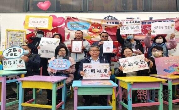 中市環保局宣導清潔月!海線清潔隊員號召響應捐血做公益