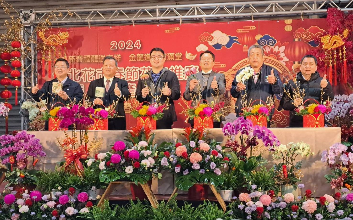 台北花市春節檔期開跑　連續108小時不打烊