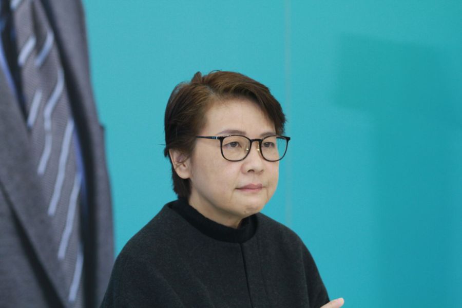 民眾黨中評會要求雙重黨籍不得任立委 黃珊珊:依規定辦理 244 黃珊珊。(方炳超攝)