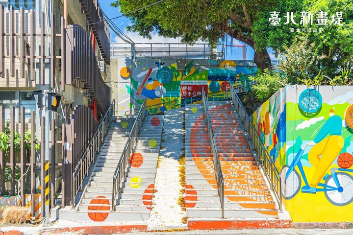 走春「騎」福 !北市河濱單車小旅行 美麗堤壁盡收眼底