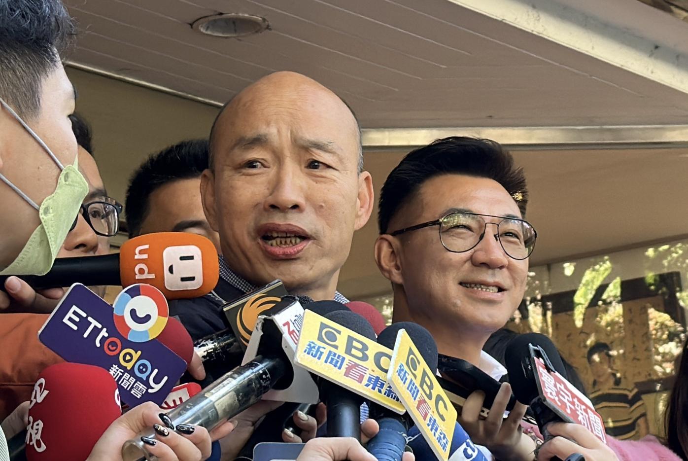傳出韓國瑜、江啟臣29日上午將拜會民眾黨團。資料照片/林啟弘攝
