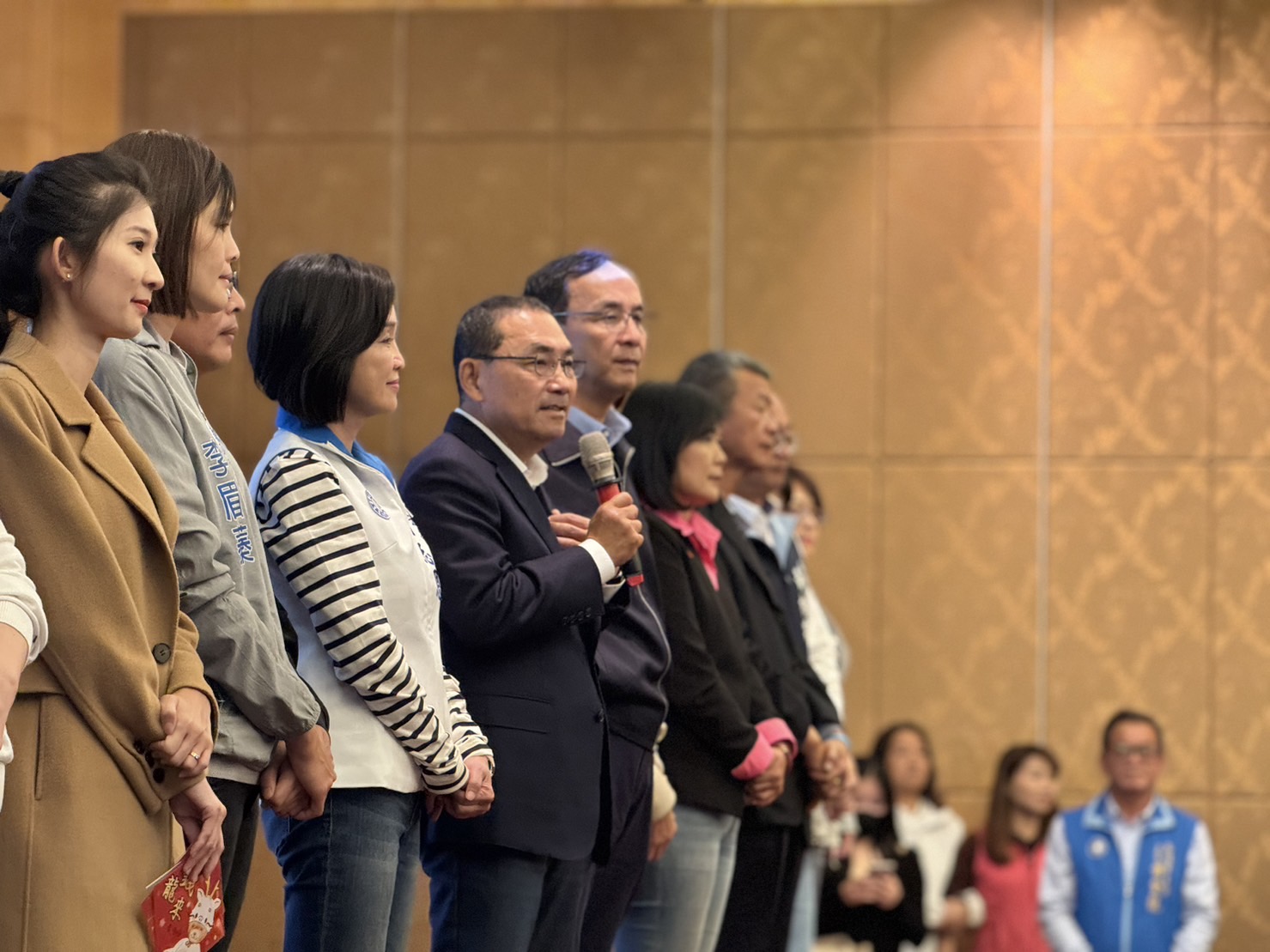 國民黨今(28)上午在高雄蓮潭會館辦理2024總統立委選舉感恩茶會