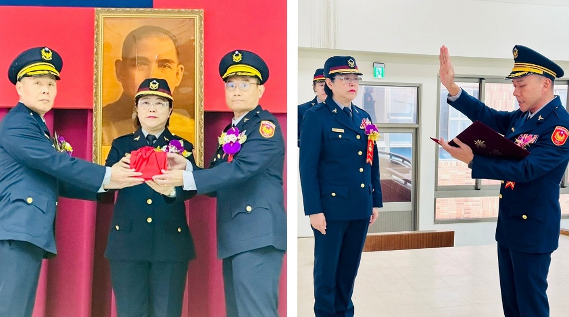 竹北及新湖分局長上任 竹縣警局長宣介慈期勉共同打造安居城市