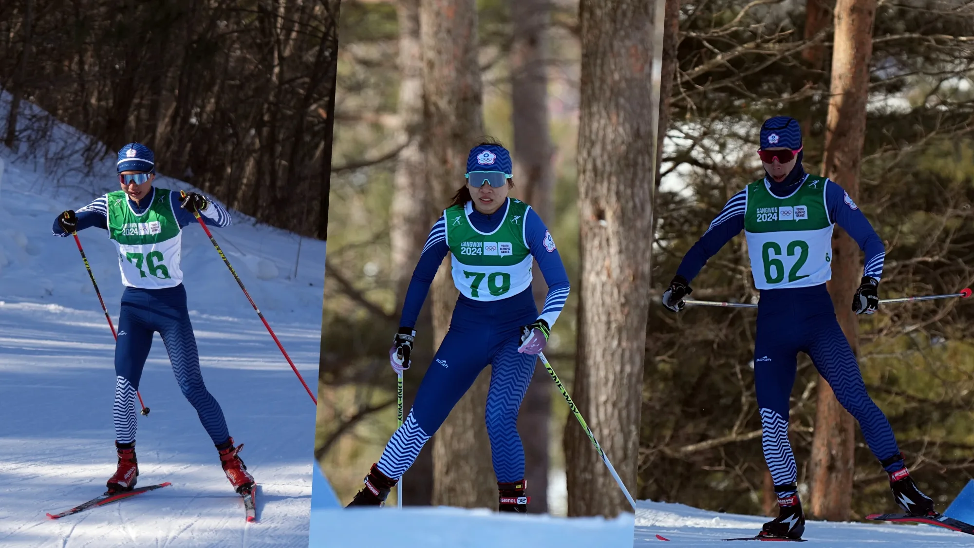 《冬青奧》越野滑雪隊三人登場突破以往 蔡喬薇、李杰翰與劉昊恩首日競速自由式順利完賽