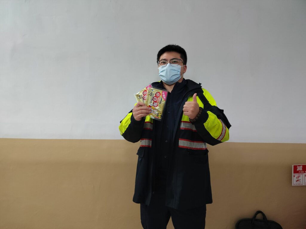 樹林警分局分局長林國民建議員警新冠疫苗接種,以強化員警的防護力