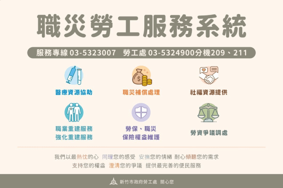 竹市給勞工急難家庭更多協助 高虹安:提高職災慰問金補助 237 照片來源:新竹市政府