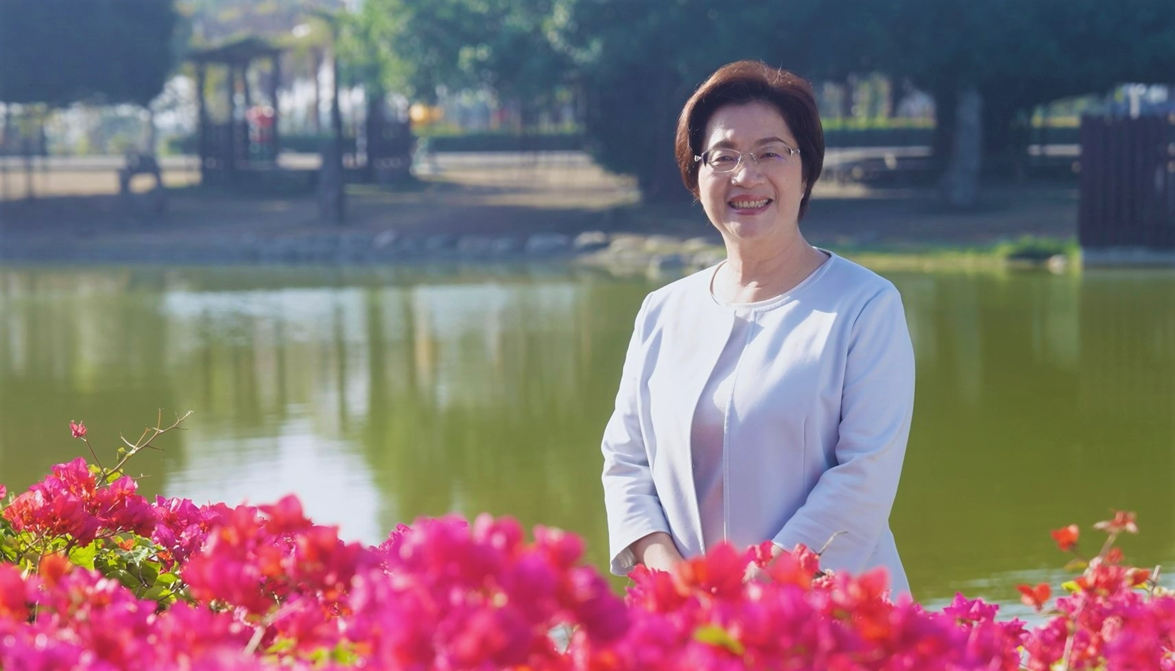 ▲2024花在彰化將於大年初一至十六在溪州公園熱鬧登場，今年以「彰化百寶城」為活動主題，彰化縣長王惠美邀請全國民眾春節期間來彰化走春。（記者張溎壕攝）