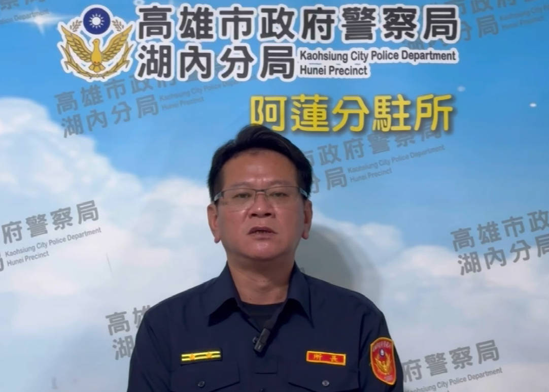 阿蓮分駐所長李振源說明案情。〈圖/記者蔡宗武翻攝〉