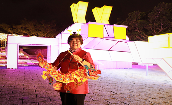 羅東街景亮起來!「神龍降臨」祈求平安好運