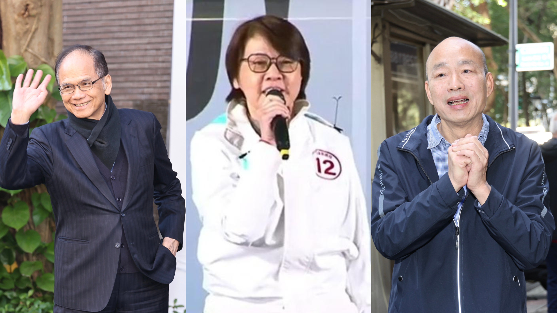 立法院長人選游錫堃、黃珊珊、韓國瑜。資料照片/林啟弘攝