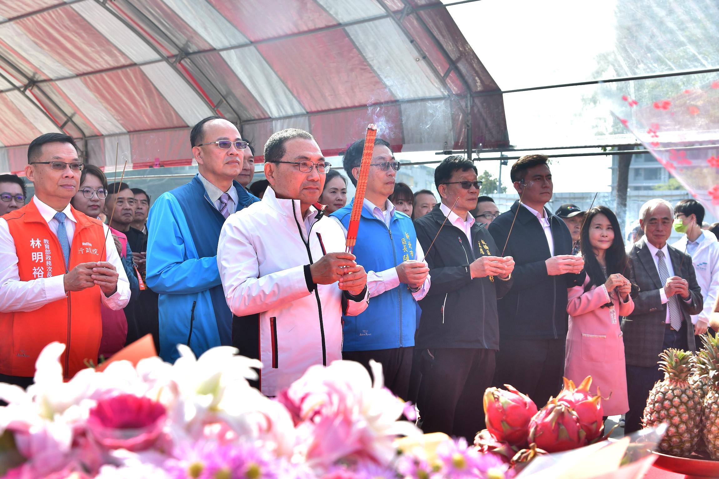 板橋國中擴建及附設新月幼兒園工程動土　侯友宜:打造旗艦型非營利幼兒園　明年8月招生