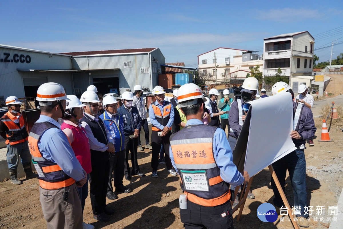 建設局陳大田局長視察神岡圳前路開闢工程