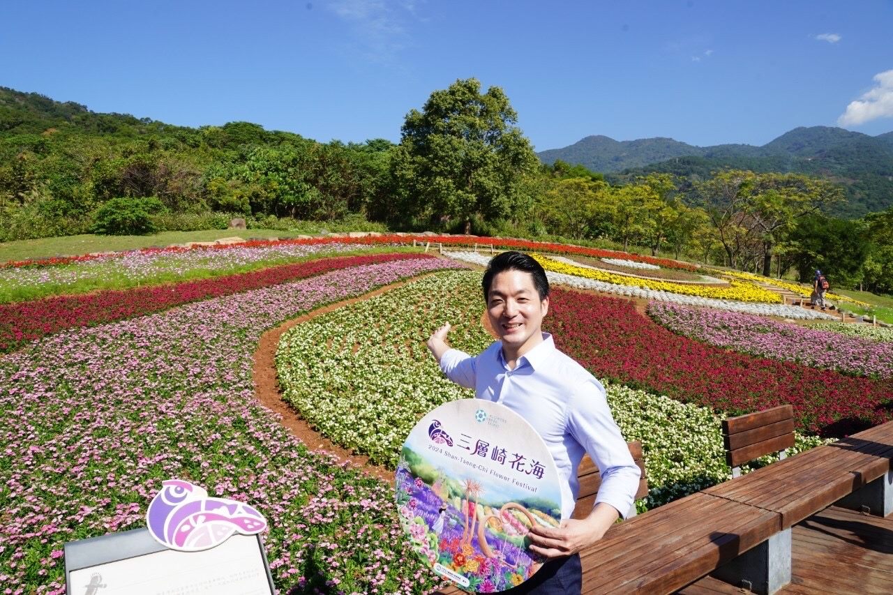 北投三層崎花海　蔣萬安推崇為台版富良野、比日本更驚豔