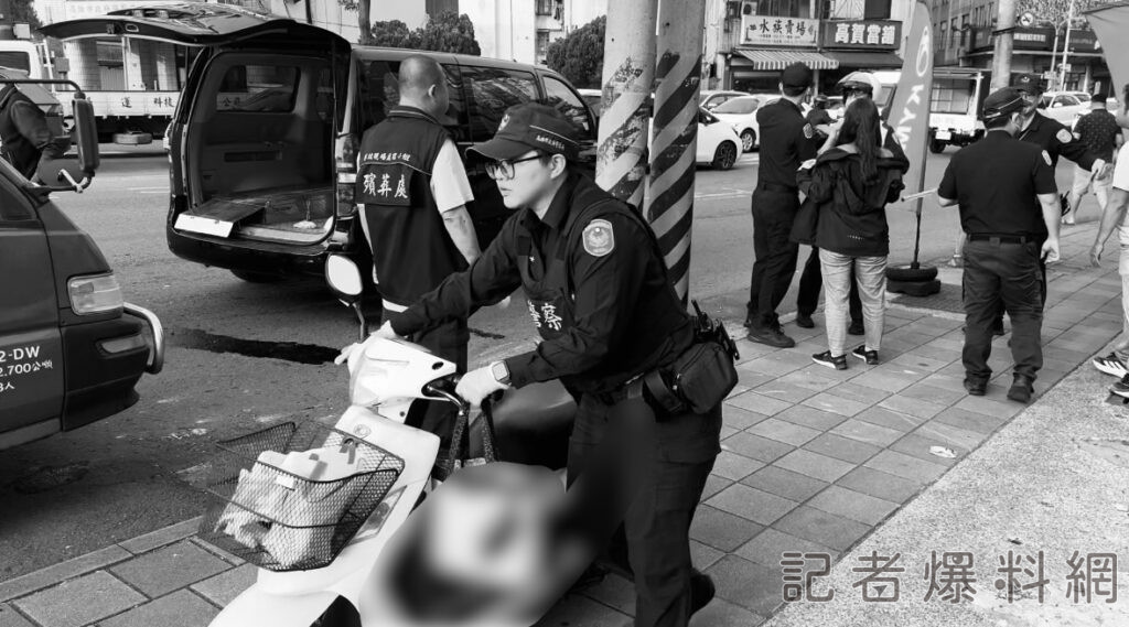 ▲女騎士當場喪命，現場血跡斑斑（圖／民眾提供）
