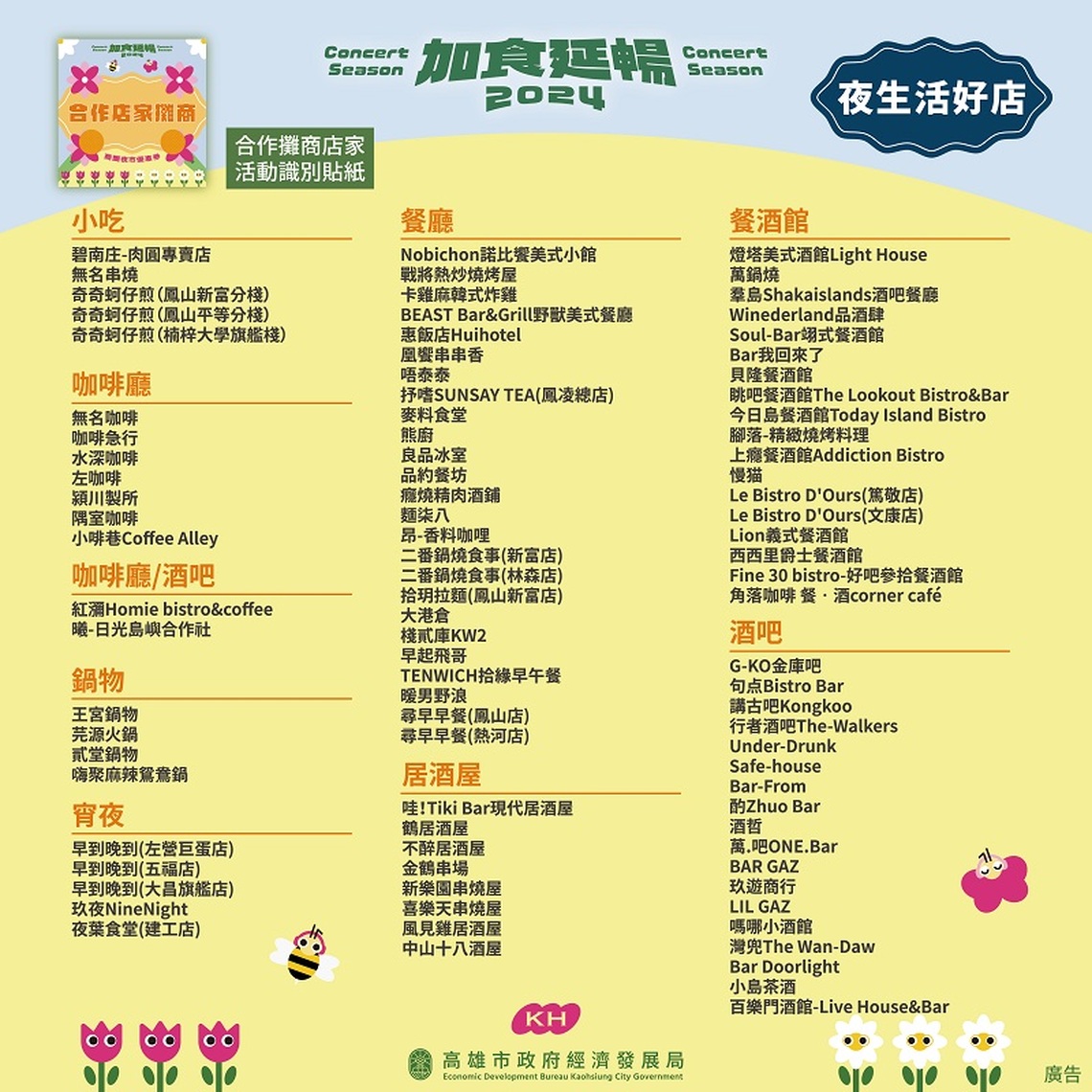 高雄演唱會處處商機　早餐店、餐酒館紛紛加碼推出優惠  商圈夜市優惠券優惠地圖正式上線