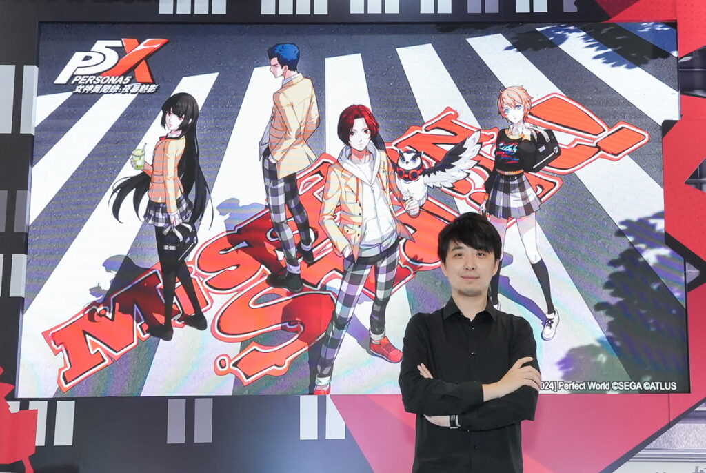 P5X製作人老V非常重視台灣玩家,驚喜現身P5X展會現場與玩家們相見歡