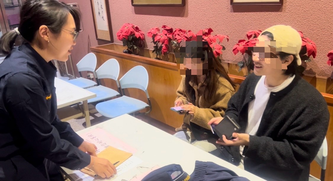 ▲圖說:遺失錢包的首爾高材生,因臺灣警察暖心舉動,好感度拉滿點 (圖/台中市政府提供)