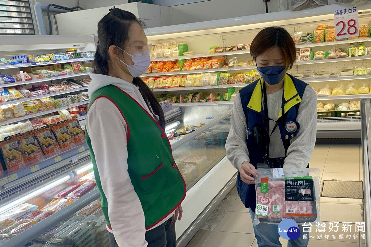 針對台糖梅花肉片檢出瘦肉精,桃園市政府衛生局兵分多路查核檢驗。