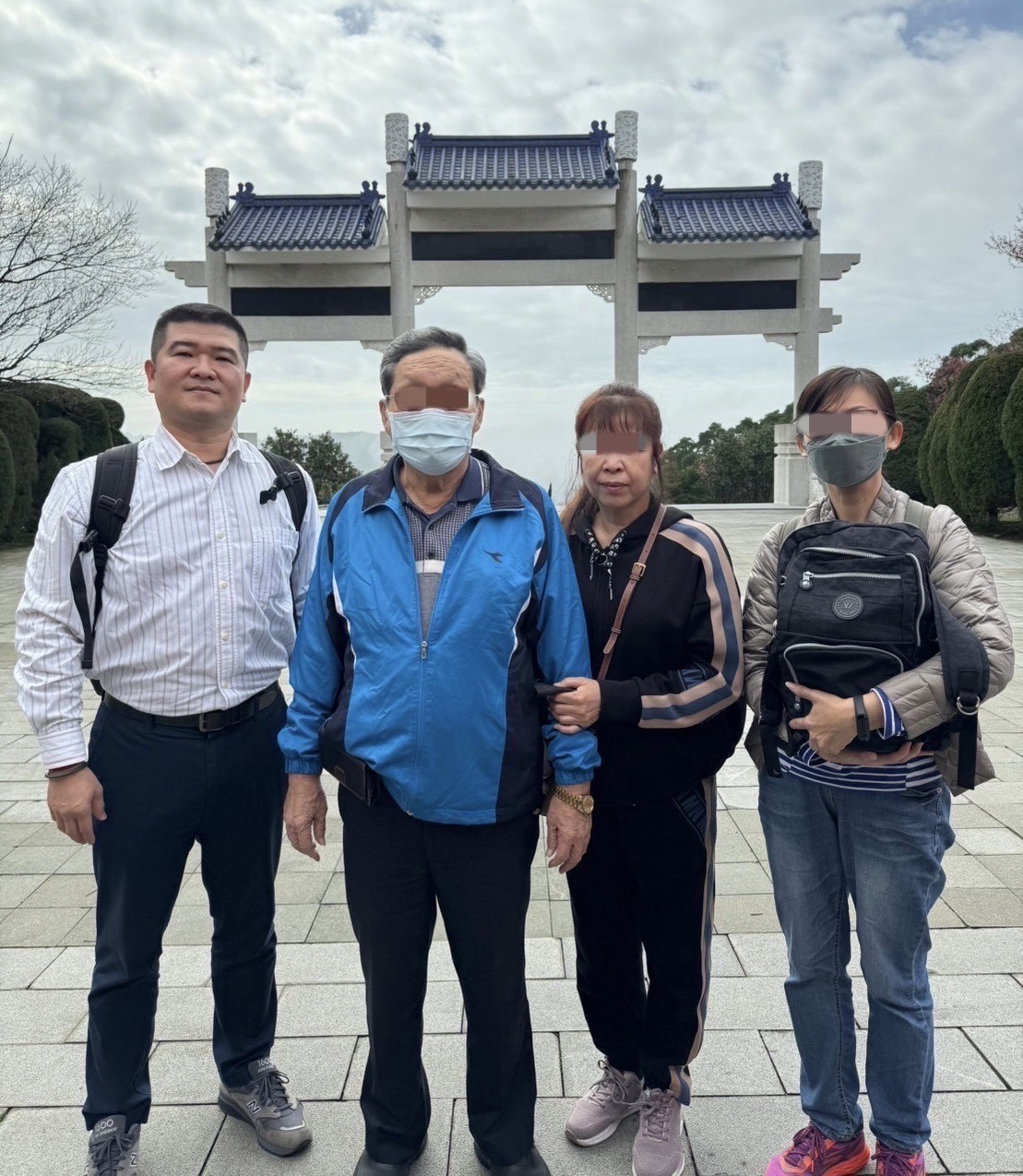 家屬感謝王閔南員警的幫助。（記者徐煜勝翻攝）
