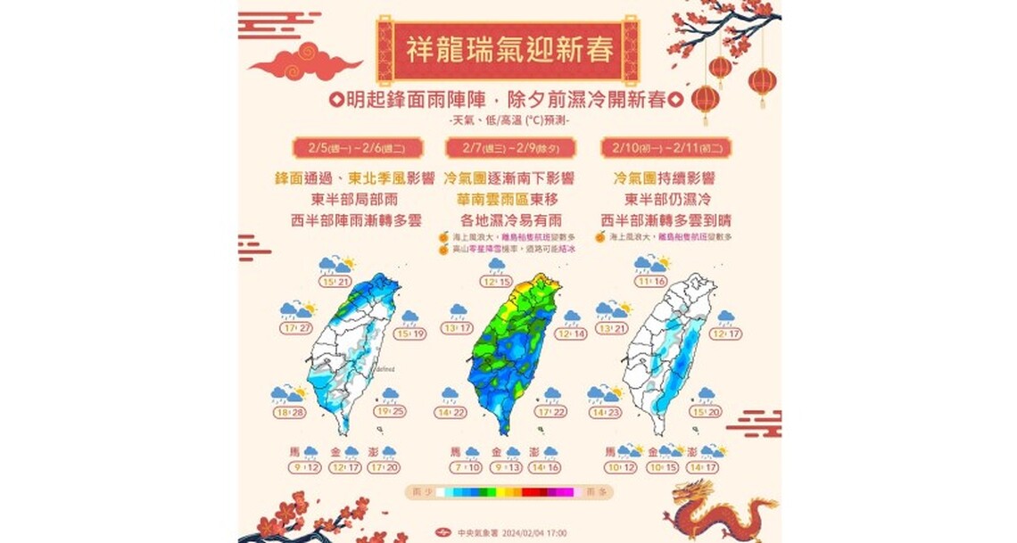 好天氣掰掰 冷氣團報到 除夕北台僅12度