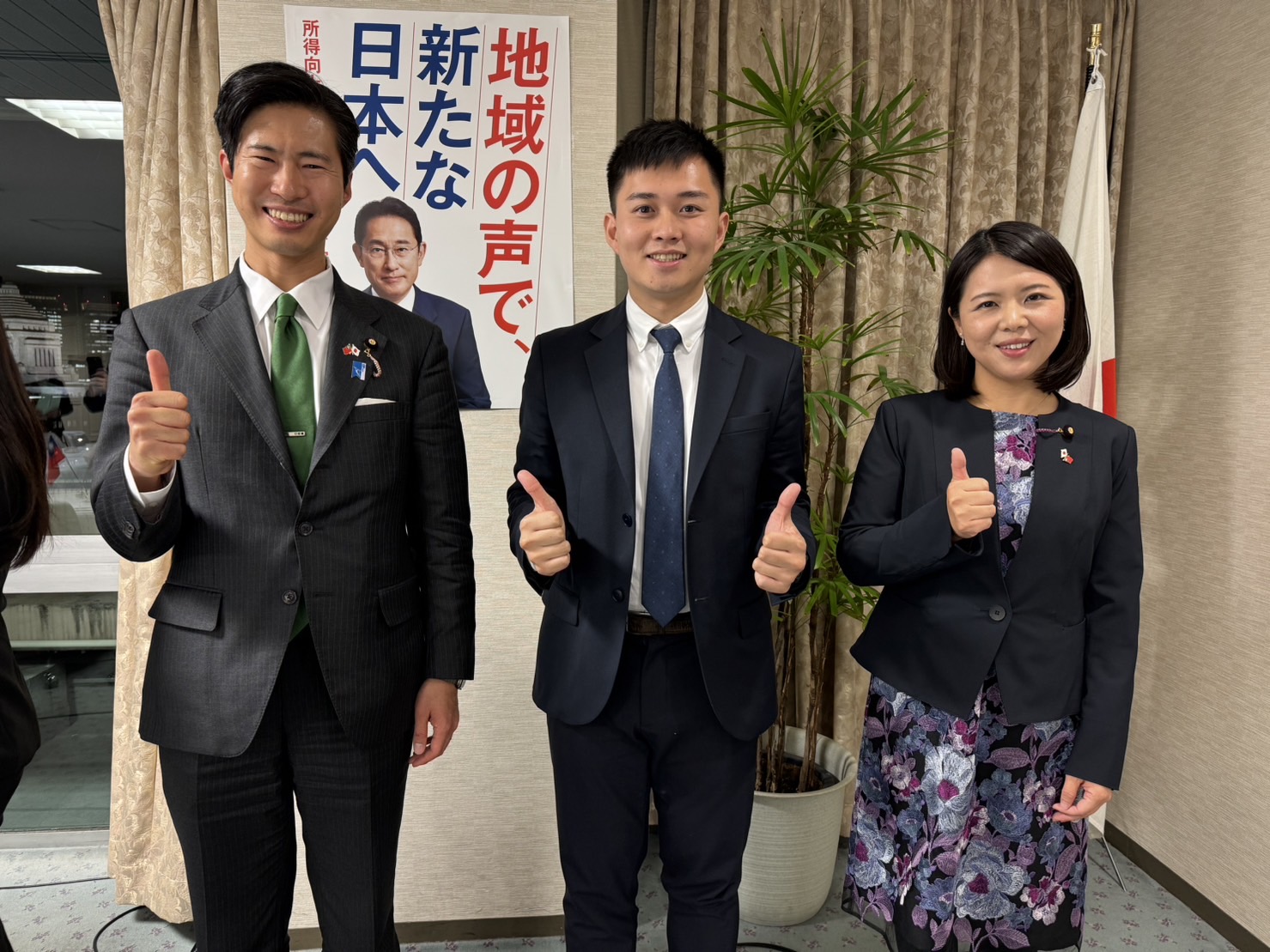 ▲台南市議員蔡宗豪（中）分享他赴橫濱宣傳台南芒果的經驗，希望擴大合作關係。（圖／記者陳彥霖翻攝）