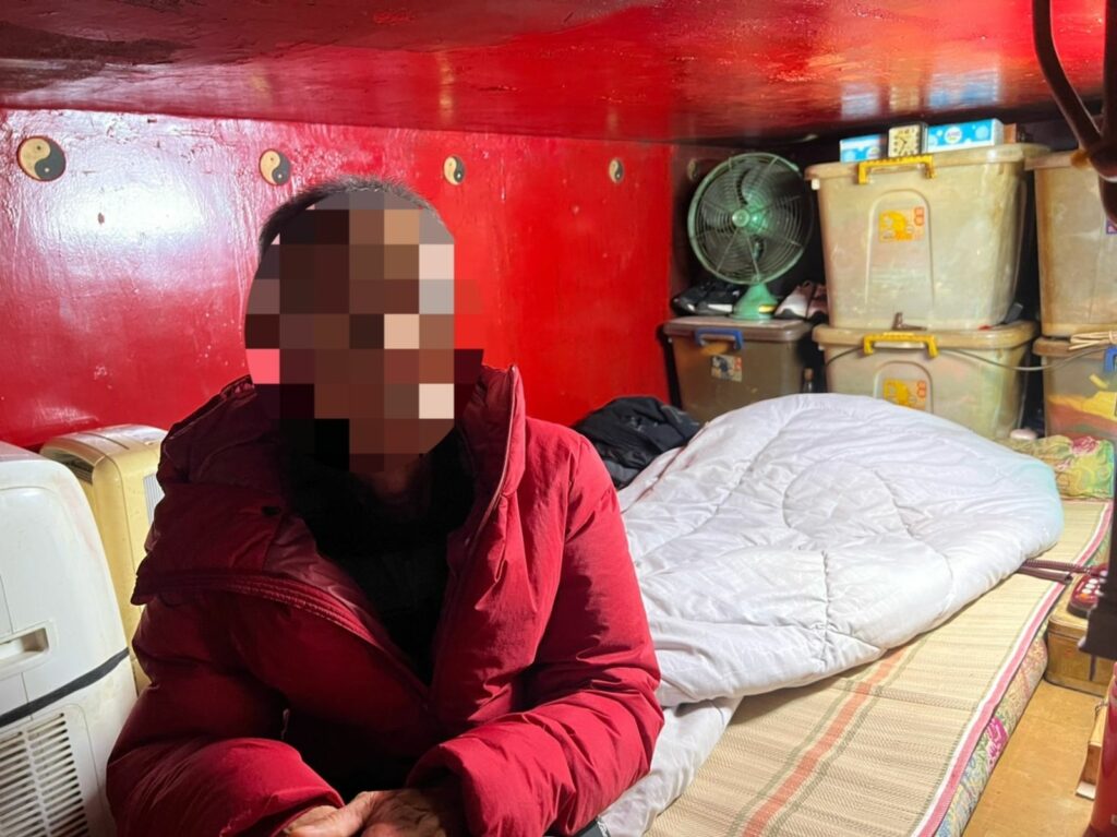 何民對於員警熱心慰問及協助,至表感激