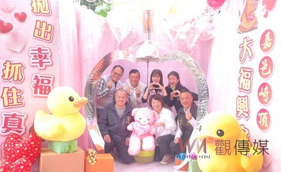 嘉義市月老祖廟抛繡球相親成名 年初五高空創舉看準抛出幸福